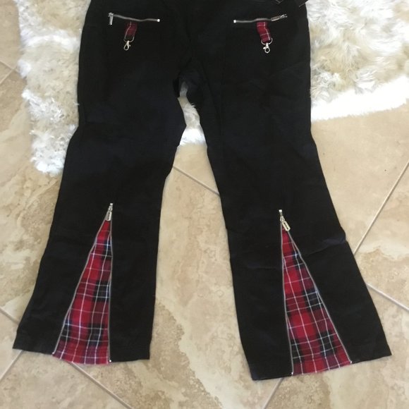 Hot Topic Pants & Jumpsuits Hot Topic Razor Blade Zipper Pants Size